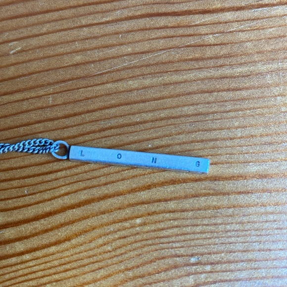 Stamped Quote 925 Silver Bar Necklace - Picture 6 of 10